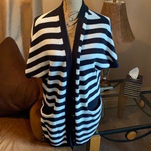 NWOT short sleeve longer sweater